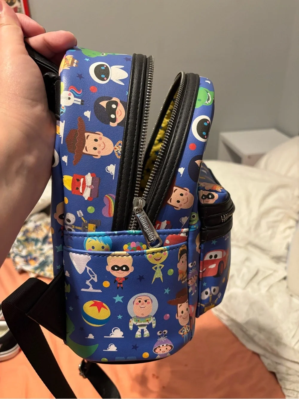 Loungefly Blue Disney Pixar Character Mini Backpack